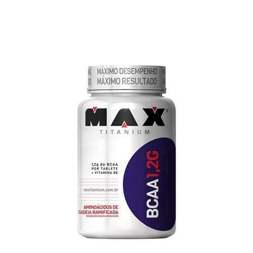 BCAA 1,2G + Vitamina B6 120 Cápsulas - Max Titanium