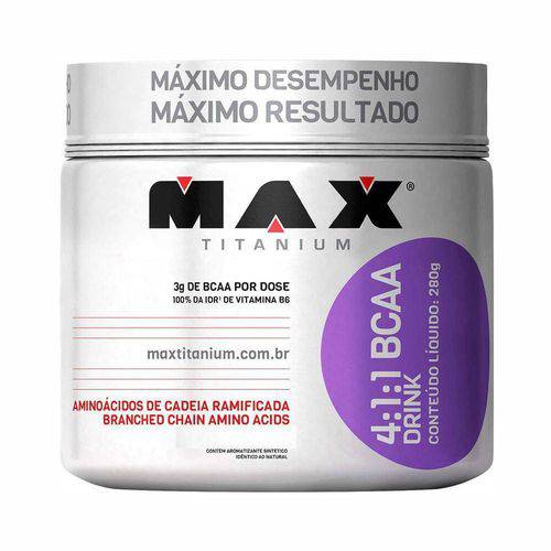 Tamanhos, Medidas e Dimensões do produto Bcaa 4:1:1 Drink 280g Maracujá - Max Titanium