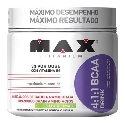 BCAA 4:1:1 Drink Limão - 280g - Max Titanium