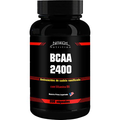BCAA 2400 - 200 Cápsulas - Nitech Nutrition
