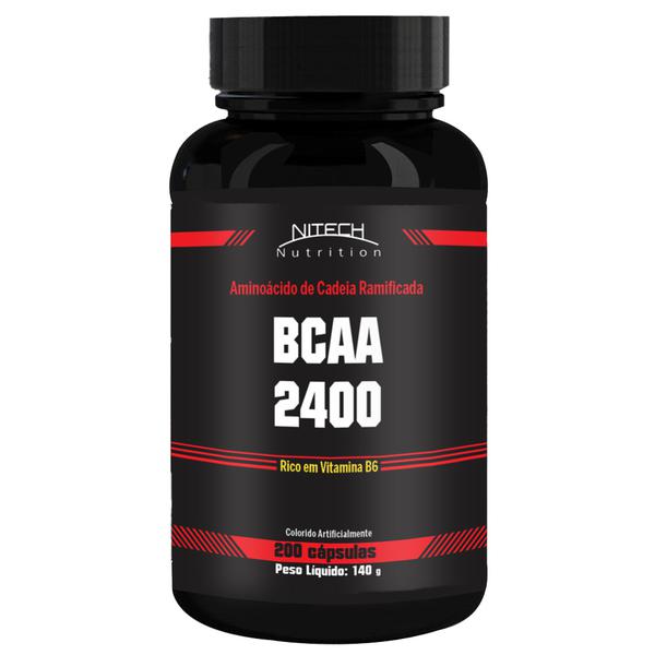 Bcaa 2400 - 200 Cápsulas - Nitech Nutrition