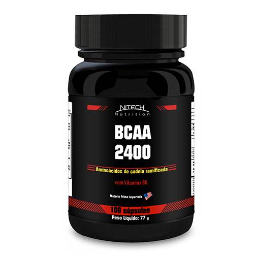 BCAA 2400 - 100 Cápsulas - Nitech Nutrition