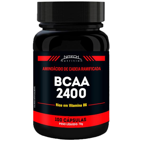 Bcaa 2400 - 100 Cápsulas - Nitech Nutrition