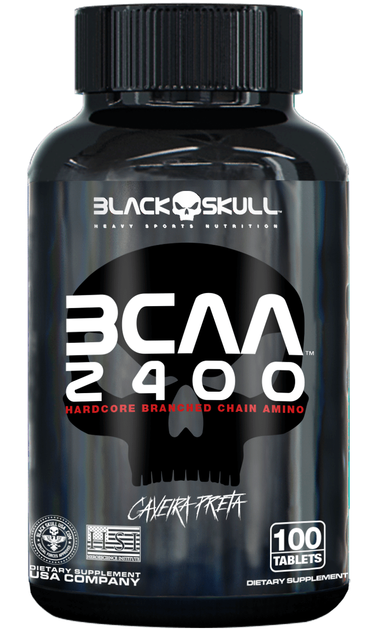 BCAA 2400 - 100 Tabletes - Black Skull