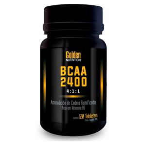 BCAA 2400 Golden Nutrition Intlab - Aminoácido de Cadeia Ramificada 120 Cáps - 120 Caps