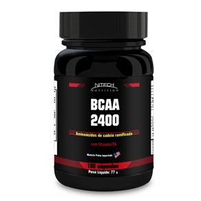 Bcaa 2400 - Nitech Nutrition - Sem Sabor - 100 Cápsulas