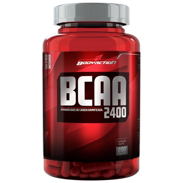 BCAA 2400 Ultra Intense 200 Cápsulas - Body Action