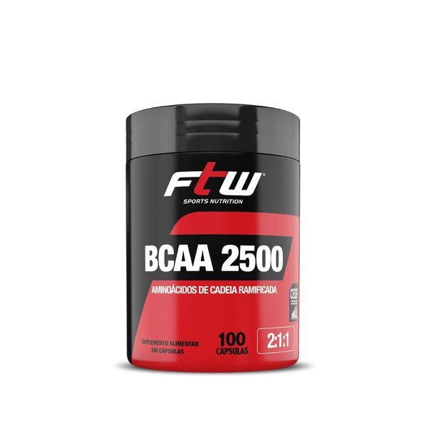 Bcaa 2500 2:1:1 - 100 Cápsulas - FTW - Fitoway