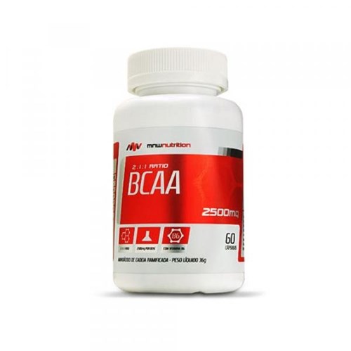 BCAA 2500mg 60 Cápsulas - MNW Nutrition