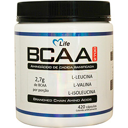 BCAA 2700 - Suplemento Alimentar 420 Cápsulas - Mlife
