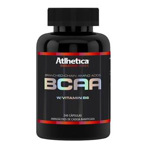 BCAA com Vitamina B6 Atlhetica Nutrition - Natural - 240 Cápsulas