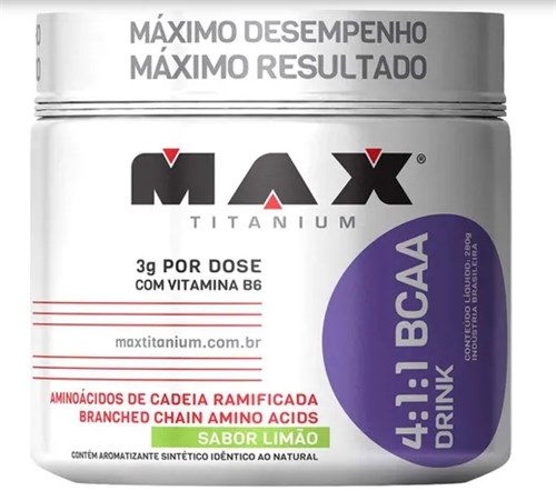 BCAA Drink 280g - Limão - Max Titanium