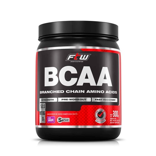 BCAA em Pó Sabor Uva FTW 300gr