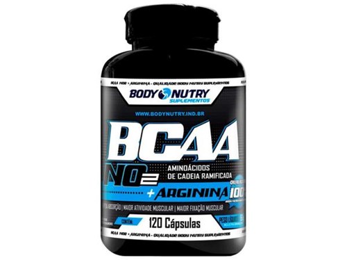 BCAA NO2 Arginina 120 Cápsulas - Body Nutry
