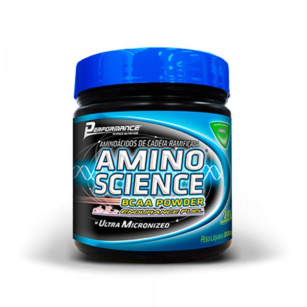 BCAA Powder Amino Science 300g Frutas Tropicais Performance Nutrition - Performance Nutrition