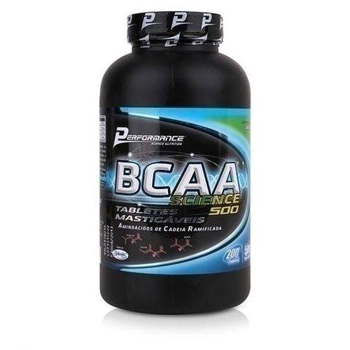 BCAA Science 500 Mastigável Limão 200 Tabletes - Performance