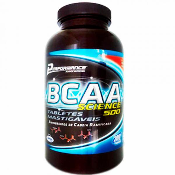 BCAA Science 500mg Mastigável 200 Tabs - Performance Nutrition
