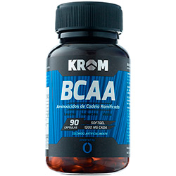 BCAA - Suplemento Alimentar 90 Cápsulas Soft Gel - Krom