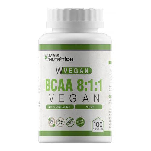 Tudo sobre 'BCAA Vegan 100 Capsulas 800mg 8:1:1 - Mais Nutrition'