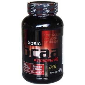 BCAA + Vitamina B6 Basic Nutrition - 240 Cápsulas