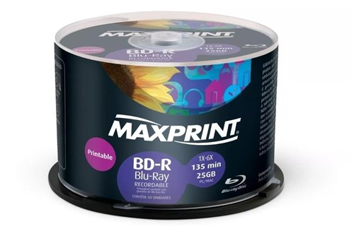 Bd-R Blu-Ray Recordable 135 Min 25Gb Pc/mac C/50U
