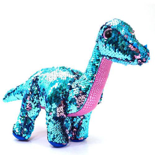 Beanie Boos Paete Médio Tremor Dinossauro Azul e Cor de Rosa - Dtc