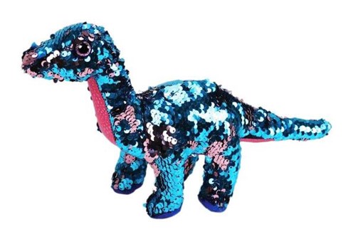 Beanie Boos Paete Médio Tremor Dinossauro Azul e Cor de Rosa - DTC