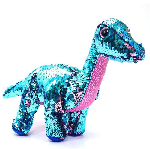 Beanie Boos Paete Médio Tremor Dinossauro Azul e Cor de Rosa - DTC