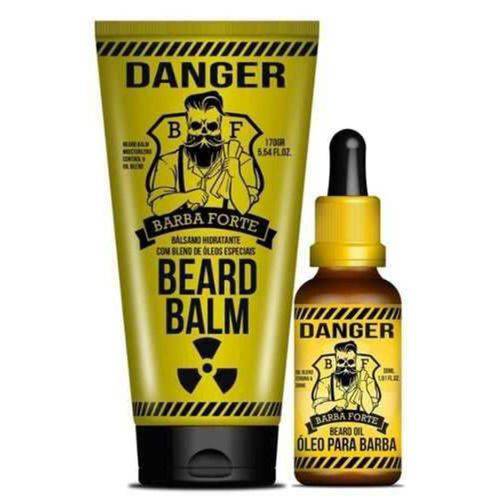 Beard Balm Danger Bomba 170gr + Oleo 30ml Barba Forte