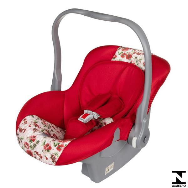 Bebê Conforto Nino 0 à 13kg Vermelho Floral 04700.16 Tutti Baby