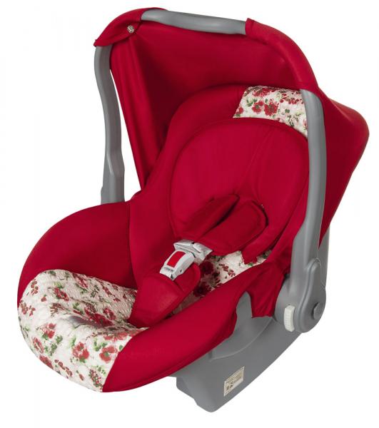 Bebê Conforto Nino Vermelho Floral - Tutti Baby