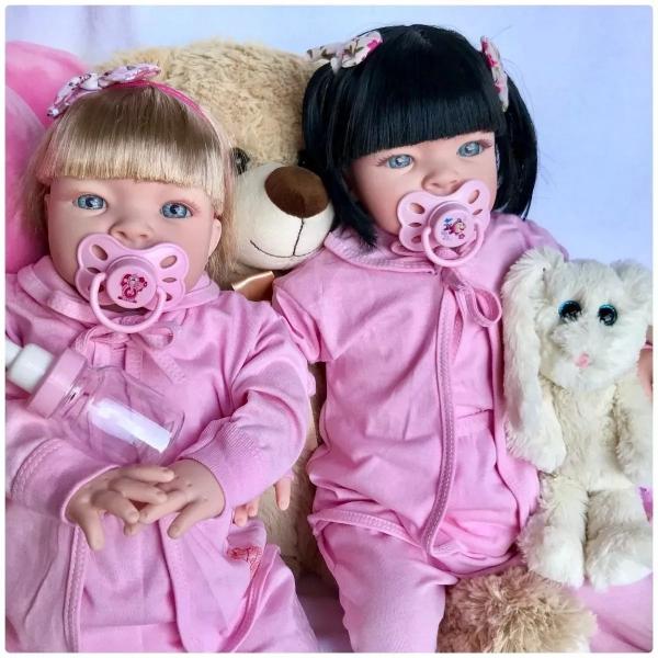 Bebê Realista Tipo Reborn Menina 52cm Envio Rápido Morena - Baby Dollls
