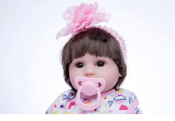 Bebe Reborn 45cm Silicone Realista Baby Fashion
