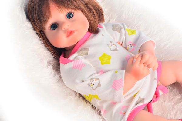 Bebe Reborn 48cm Silicone Realista Baby Fashion
