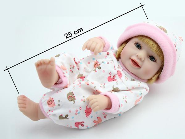 Bebe Reborn 25cm Silicone Realista Baby Fashion