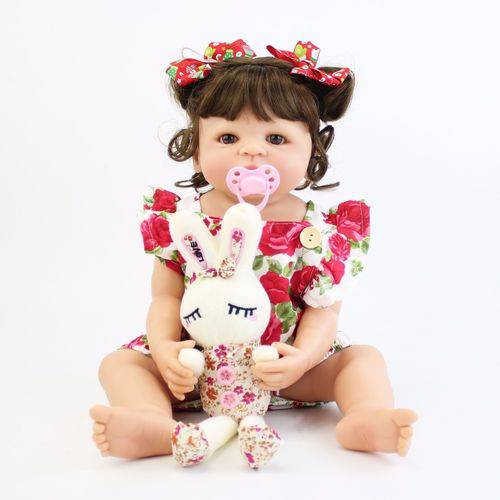 Boneca baby reborn de 40cm, boneca realista de corpo macio com nome de  alice, girl - AliExpress