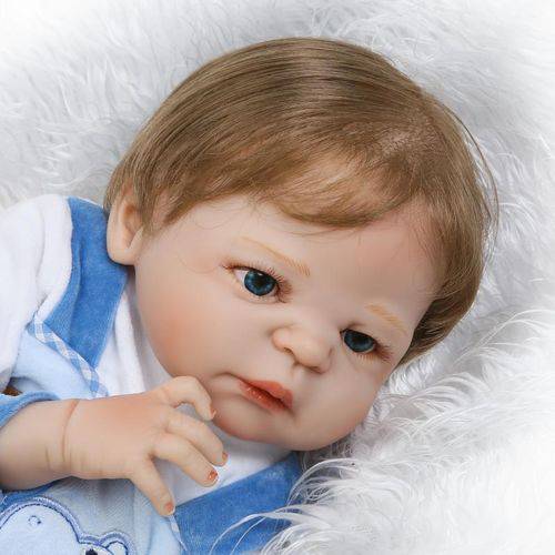 Bebê Reborn Menino Arthur Corpo Inteiro Silicone Pode Dar Banho