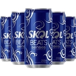 Bebida Skol Beats Senses Lata 269 Ml Embalagem Com 15 Unidades