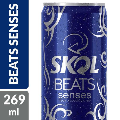 Bebida Skol Beats Senses Lata 269 Ml Embalagem com 8 Unidades