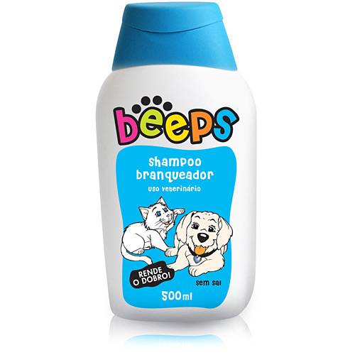 Beeps Shampoo Branqueador 500ml - Pet Society