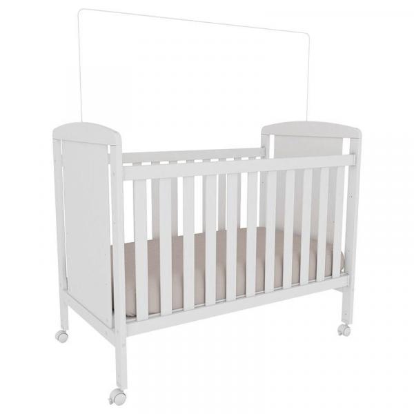 Berço Americano Mini Cama Dengo Branco Brilho Peroba