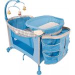 Berço Dobrável Portátil Cosco Playard - Azul Hry