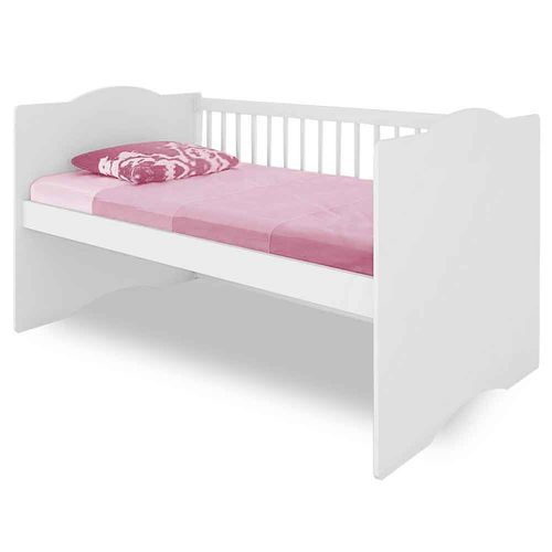 Berço e Mini Cama - 3 em 1 - Alegria - Branco - Canaã Móveis