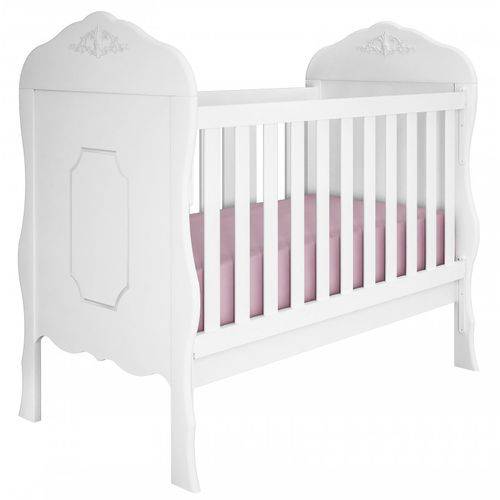 Berço Mini Cama Realeza Branco Fosco - Canaã