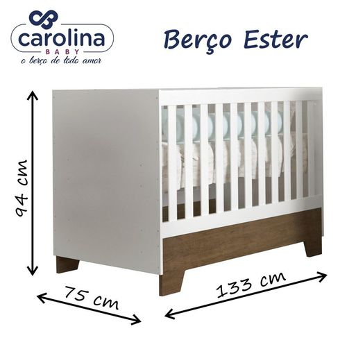 Berço Mini Cama Retrô Ester - Carolina Baby