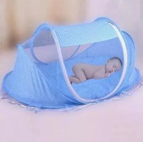 Berço Bebê com Tela de Proteção Anti Mosquitos - Toktok
