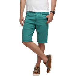 Bermuda em Sarja Calvin Klein Jeans Color Desfiado