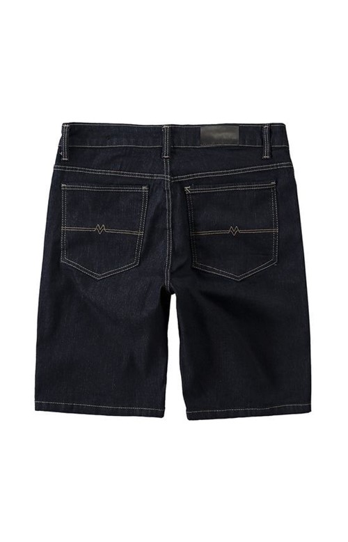 Bermuda Jeans Comfort Cintura Média Malwee Azul Escuro - 50