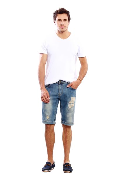 Bermuda Jeans Masculina - 250209 38