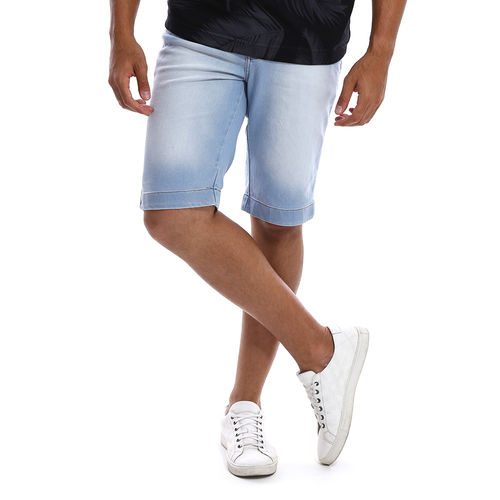 Tudo sobre 'Bermuda Jeans Masculina Bamborra Slim com Lycra Azul Claro'